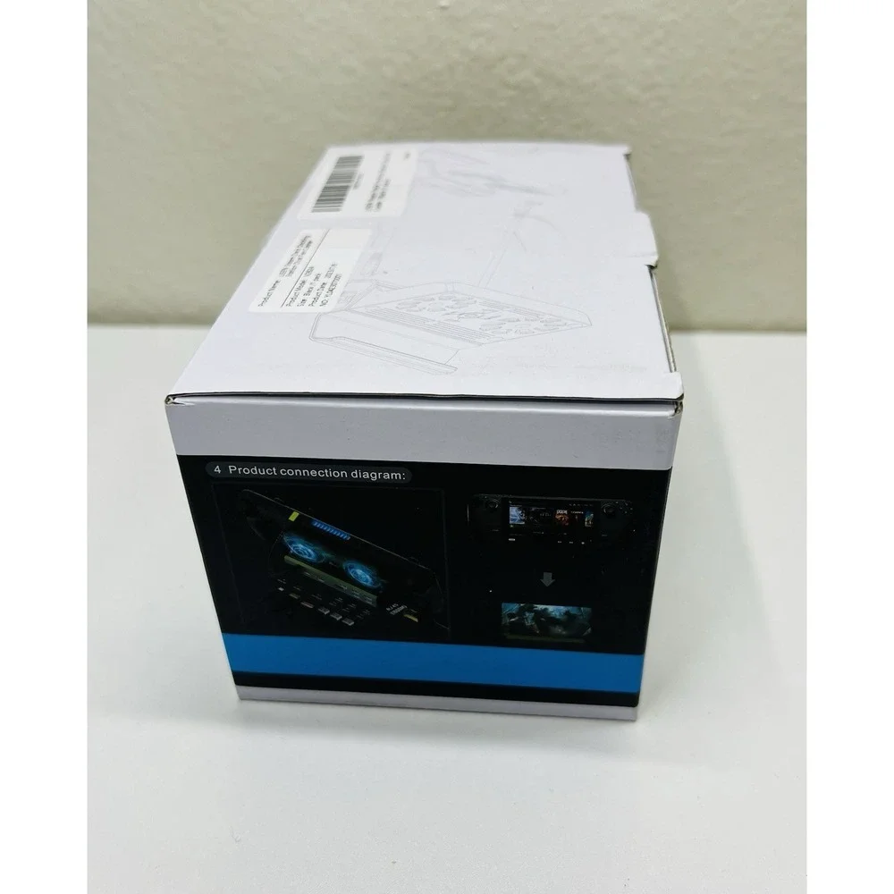 10 in 1 Docking Station with Dual Cooling Fan for Steam 5 USB Ports and 4K